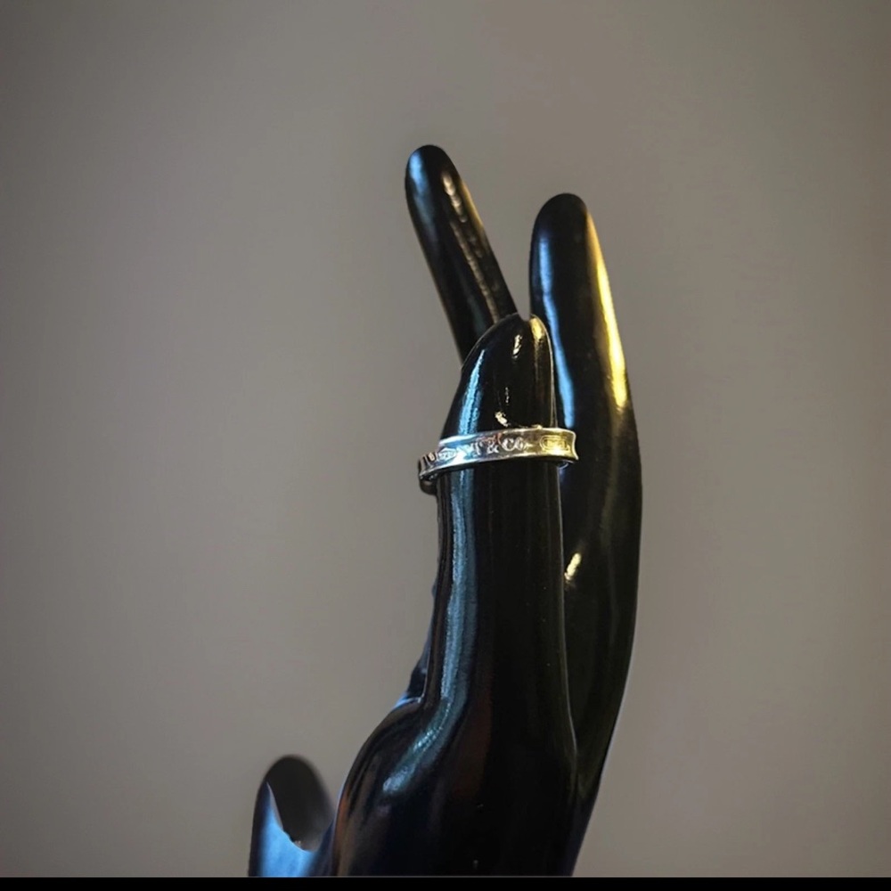 Tiffany & Co. 1837 Narrow Band Ring, Sterling silver - Picture 4 of 7